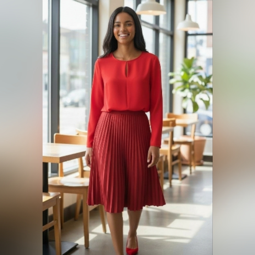Ralph Lauren Vibrant Red Blouse